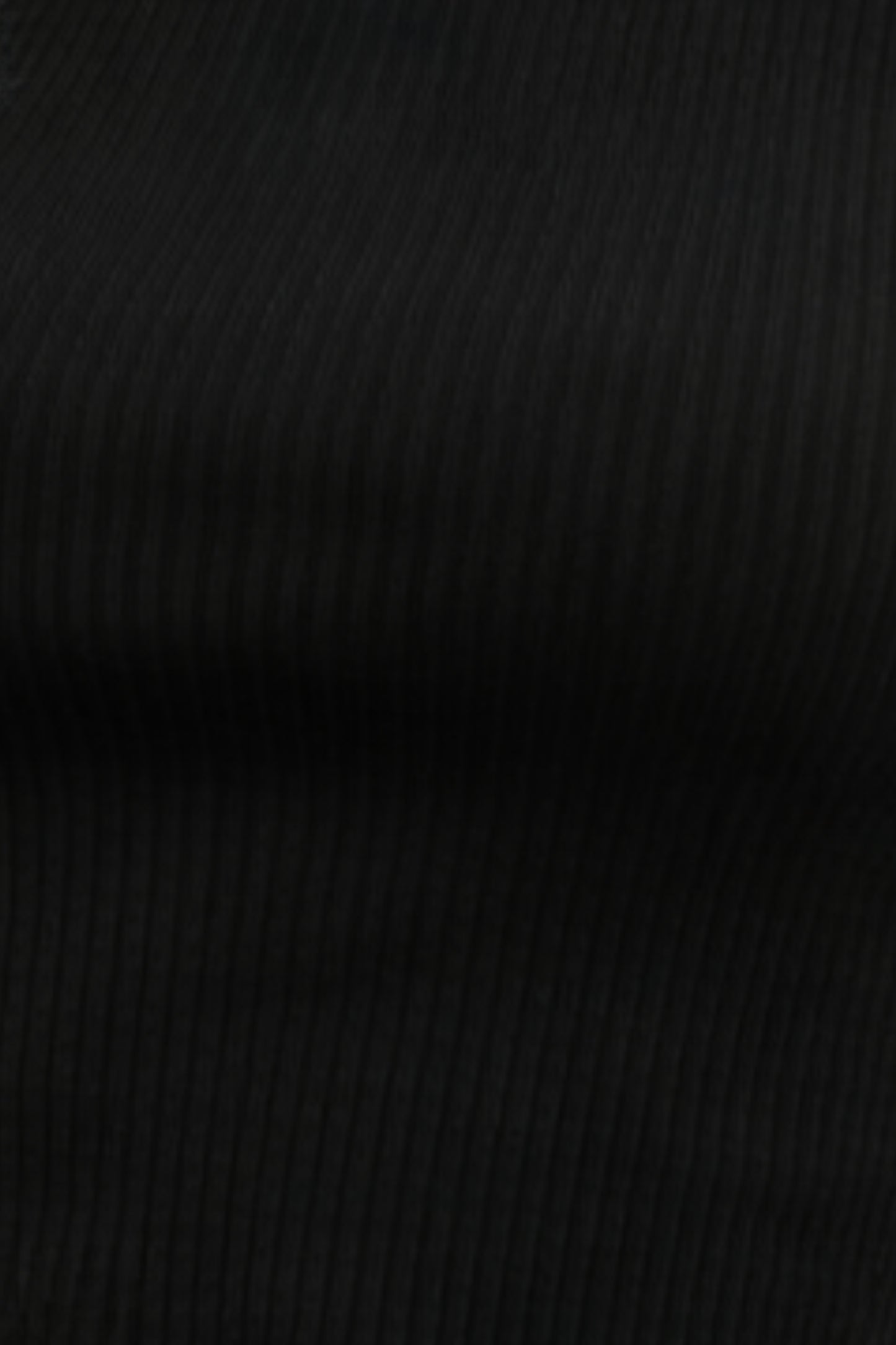 Midnight Black Ribbed Lettuce-Edge Short Sleeve Crop Top