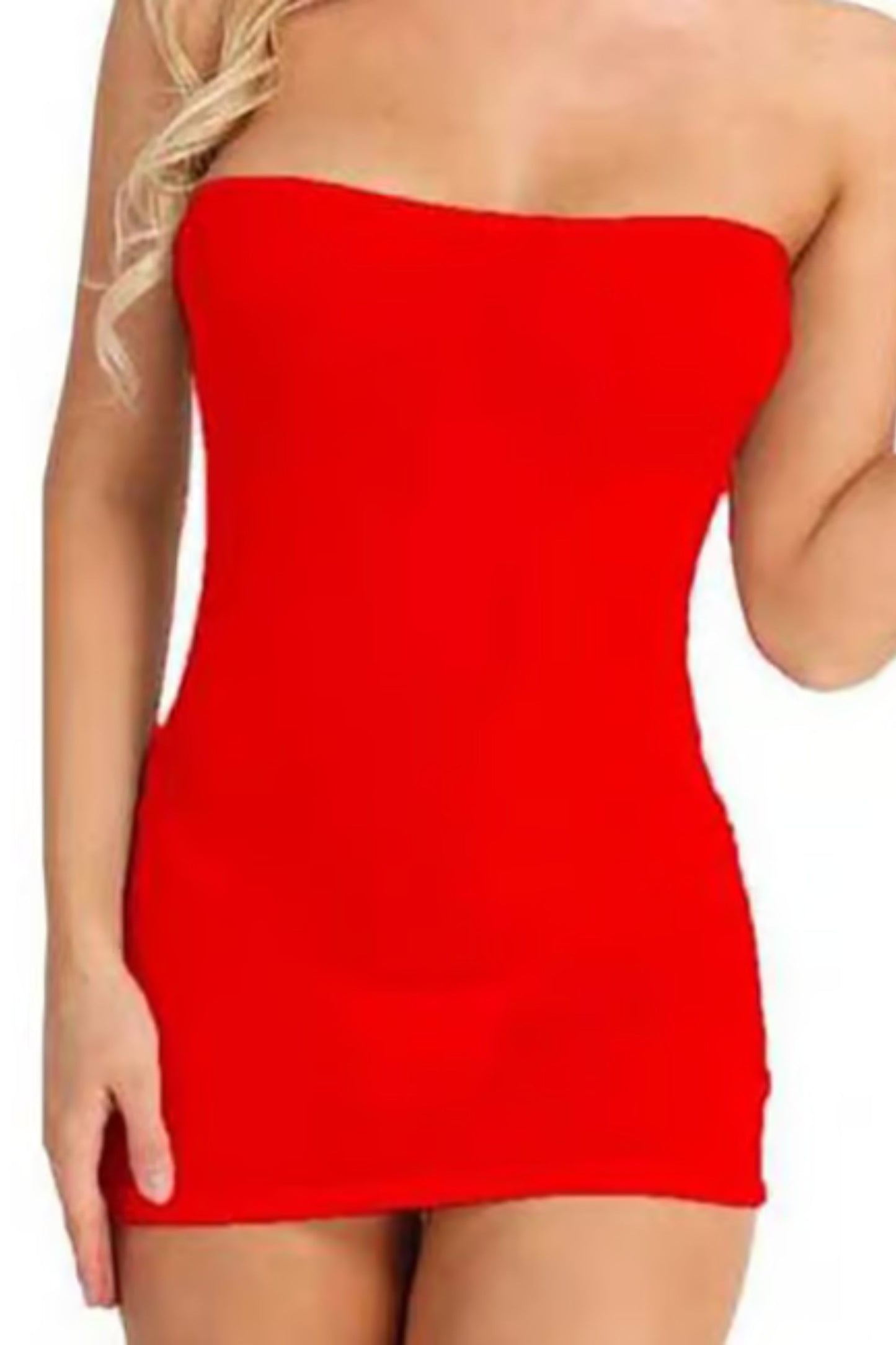 Solid Strapless Tube Bodycon Mini Dress - Pack of 3 Colors